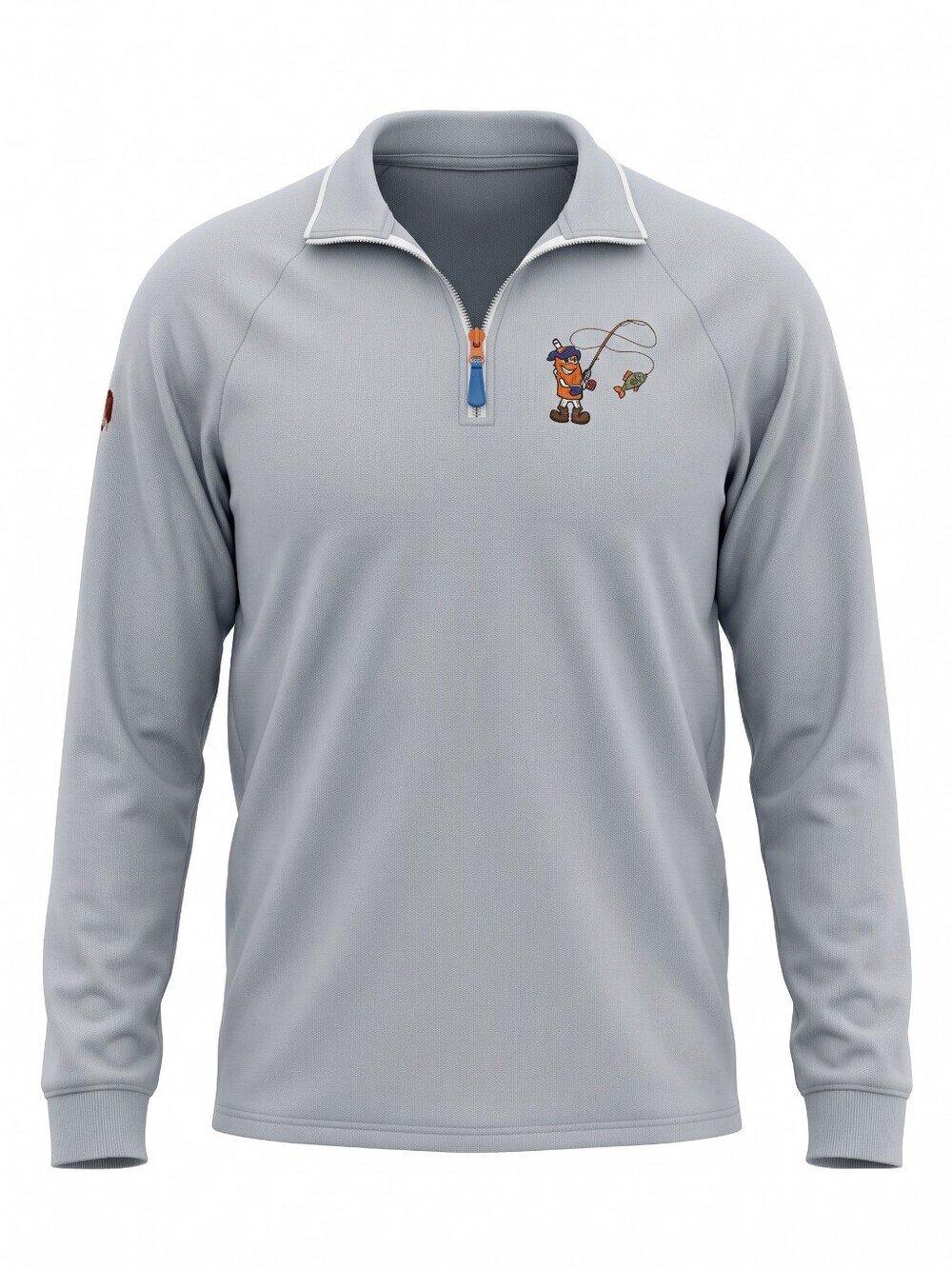 Devon & Jones Light Blue Quarter-Zip Pullover Fishing Athleisure Athletic XL